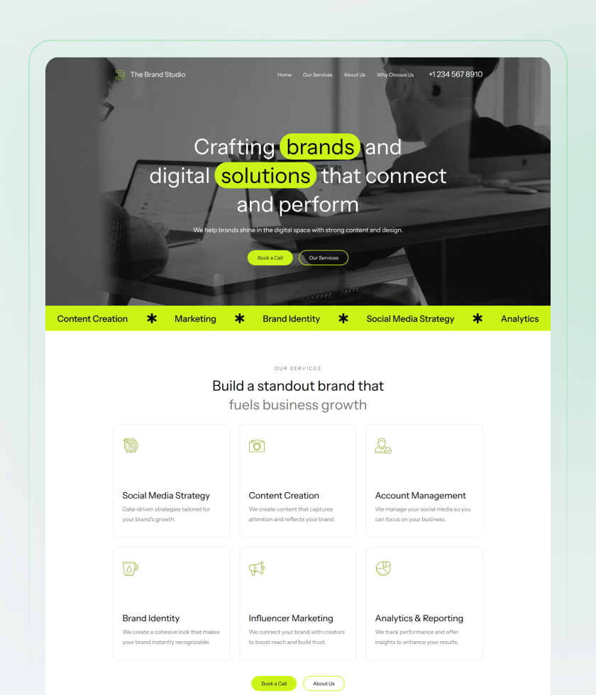 Cool website template 1