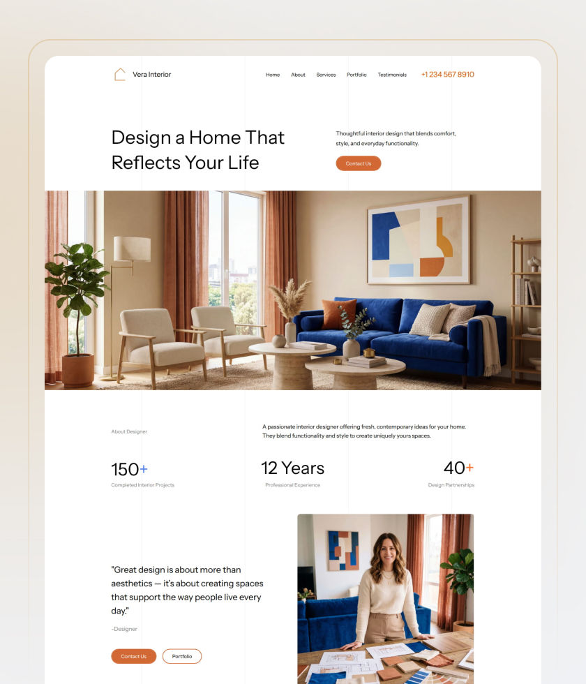 Modern website template 2