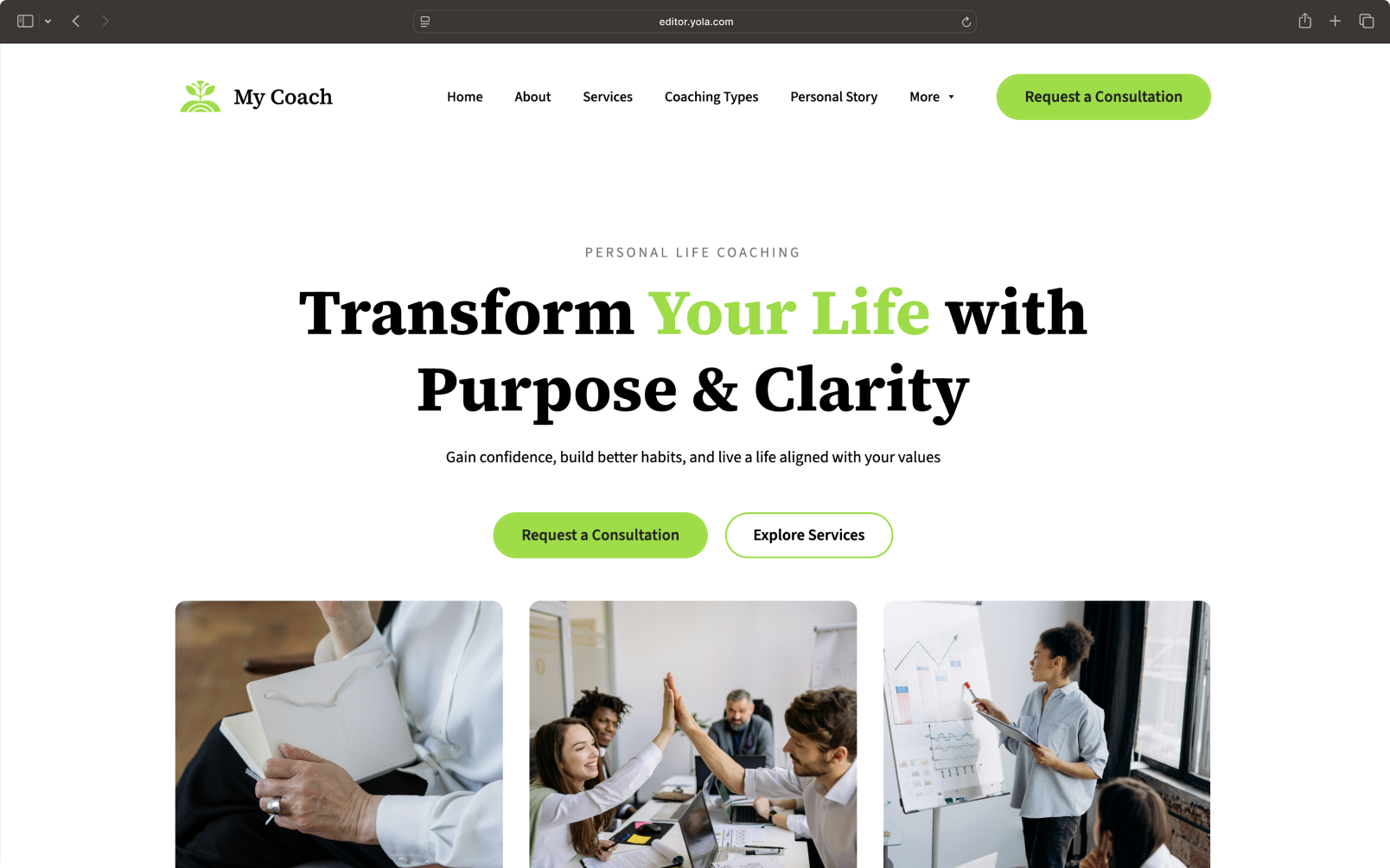 Créateur de site simple avec IA