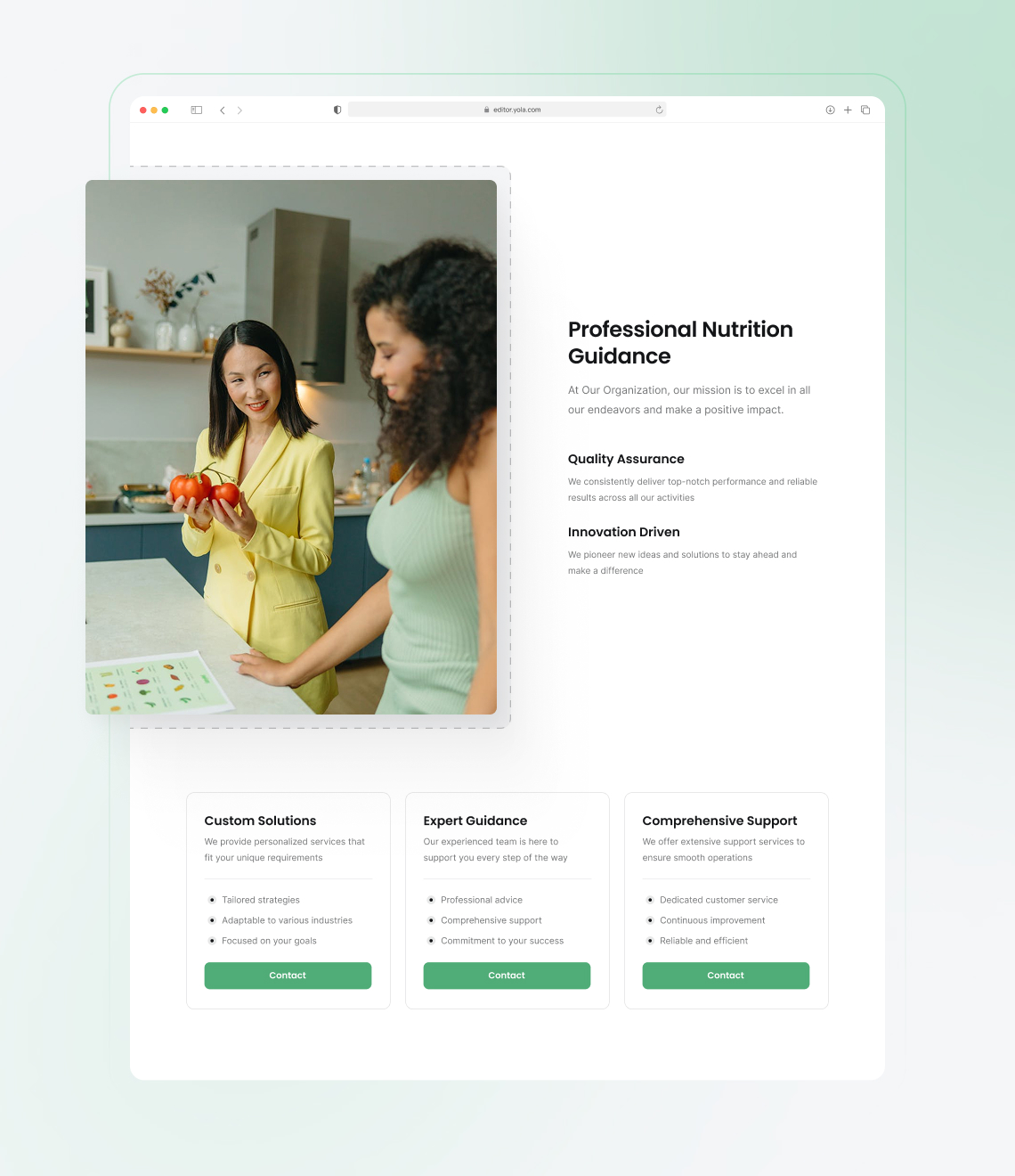 How to launch a nutritionist website easily