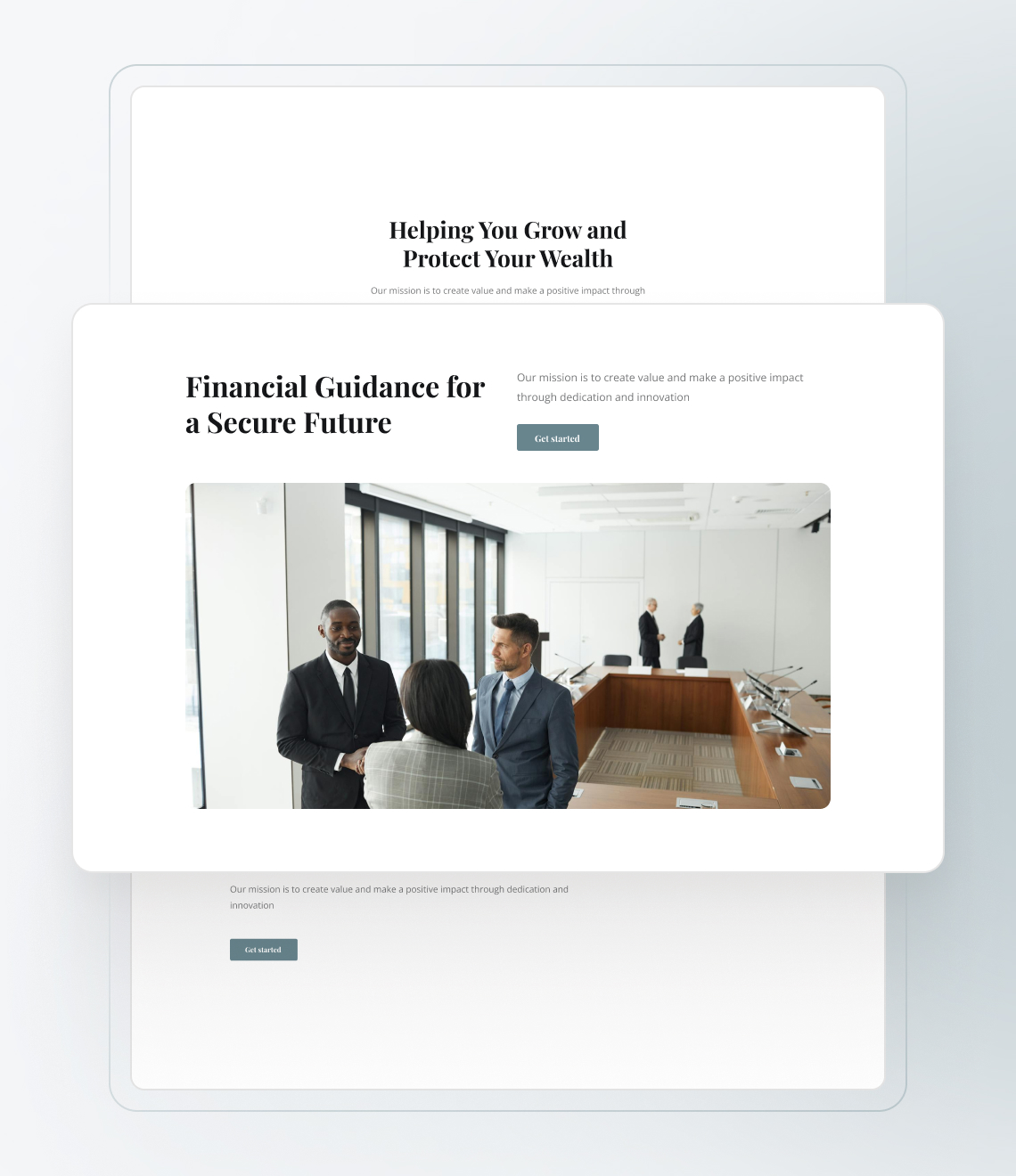 Best website builder for financial business