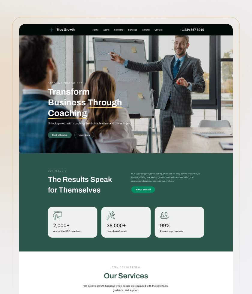 Conversion-focused website template 4