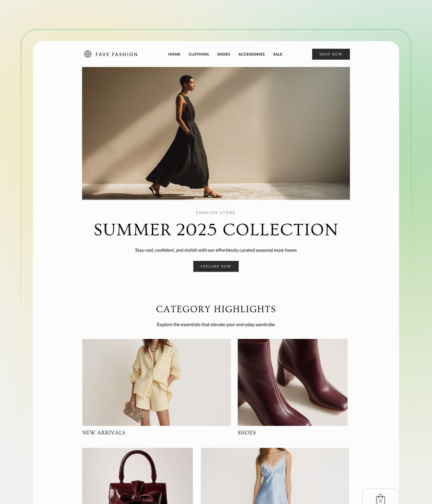 Monochrome website template 6