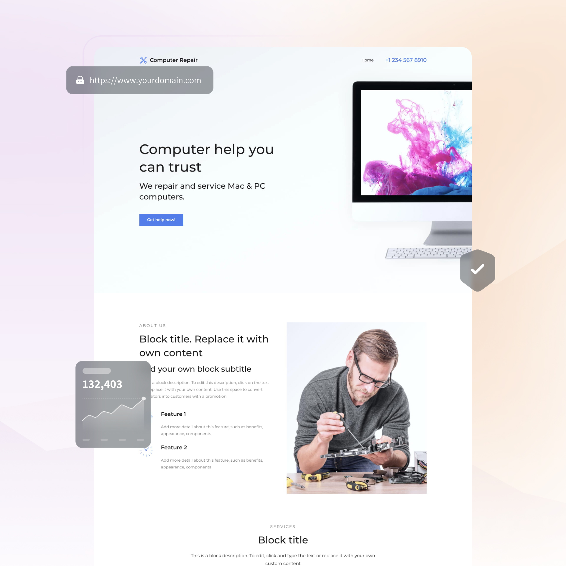 book store website builder