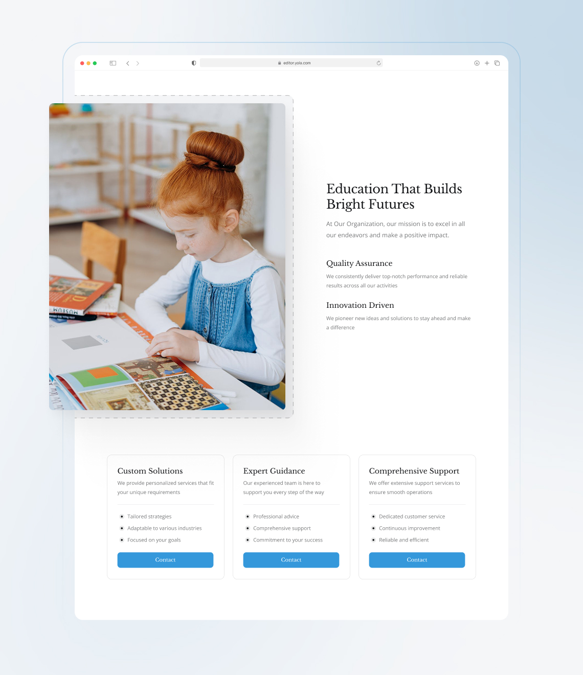 How to build an education site