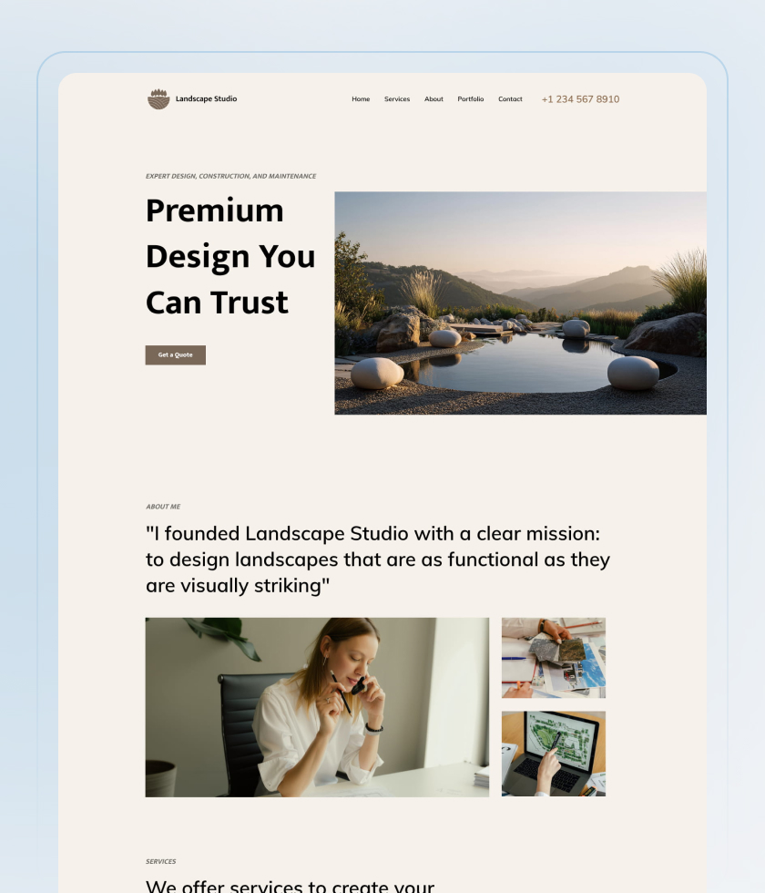 Soft website template 6