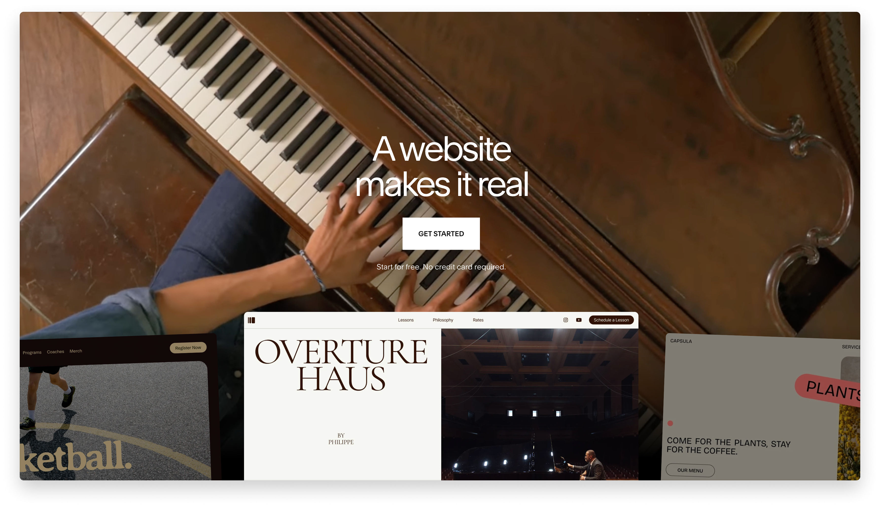 Squarespace website builder for painters