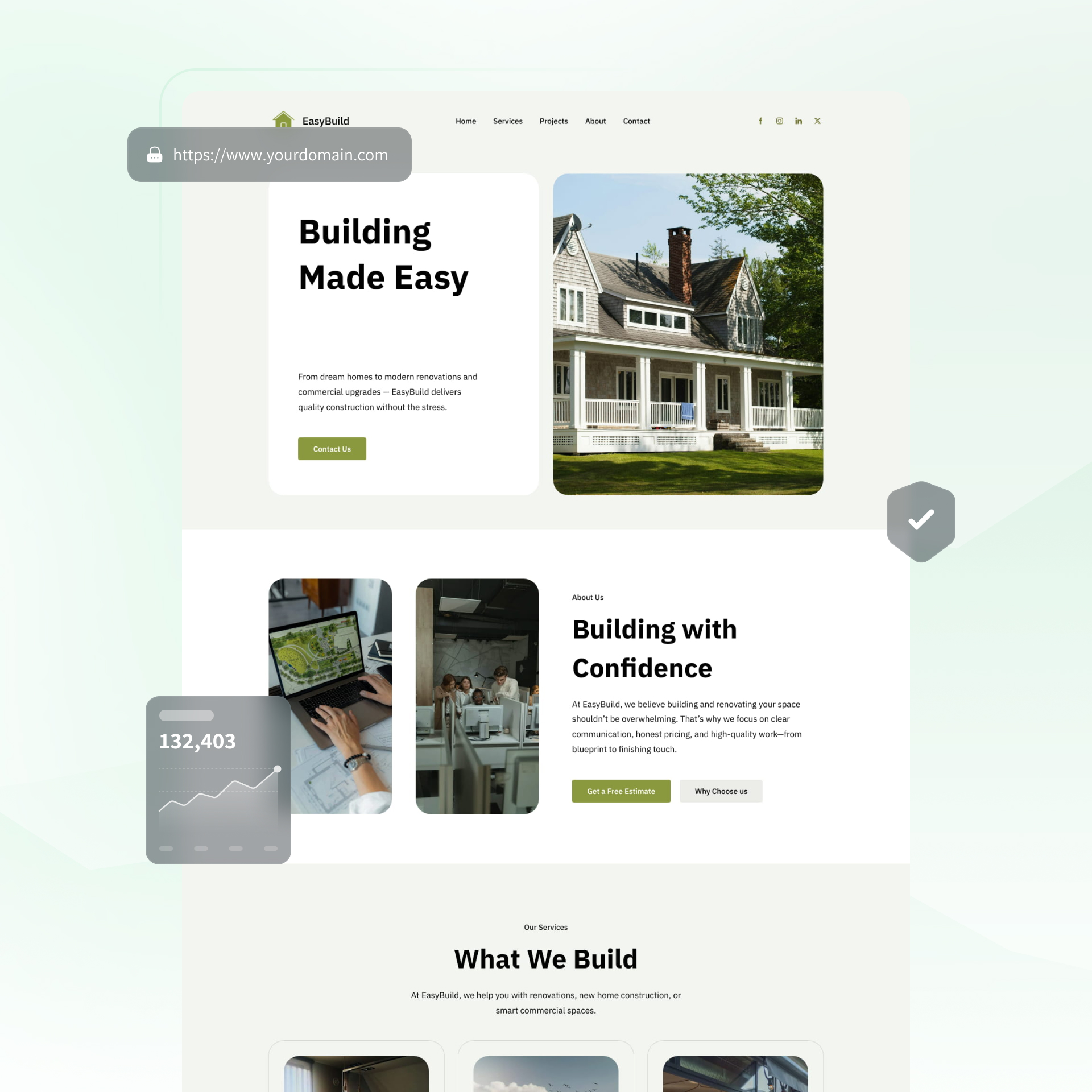 architecture website builder