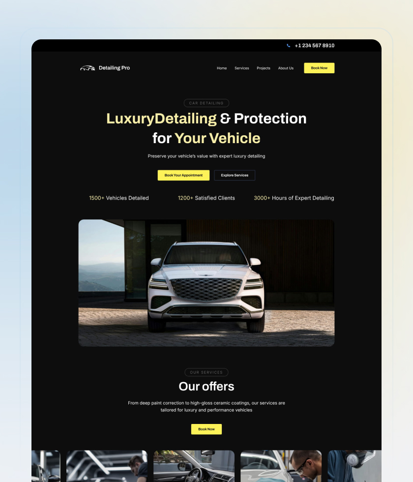 Luxury website template 6