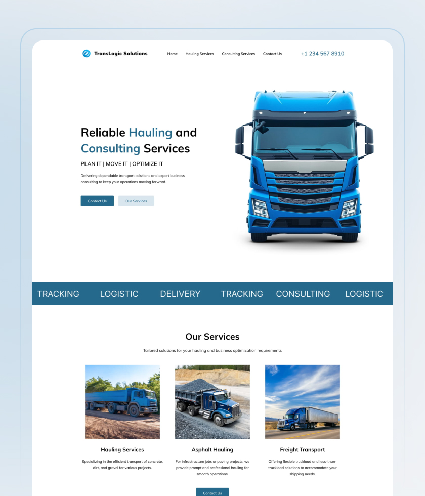 Light website template 6
