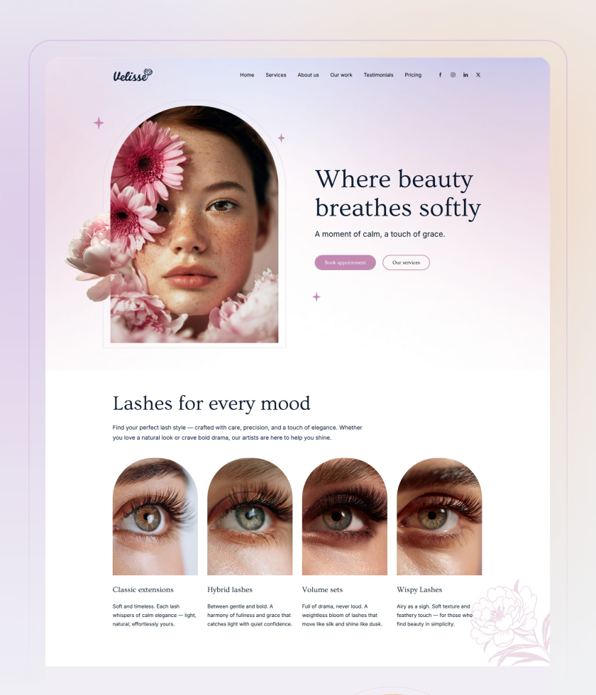 Sophisticated website template 5