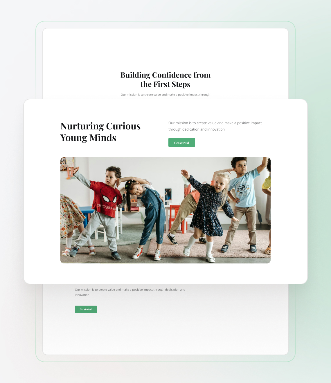 Best website builder for preschool services