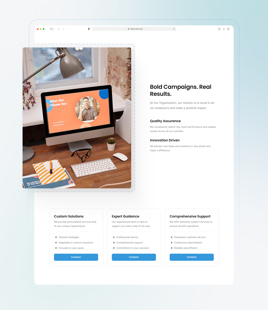 How to build a creative agency site