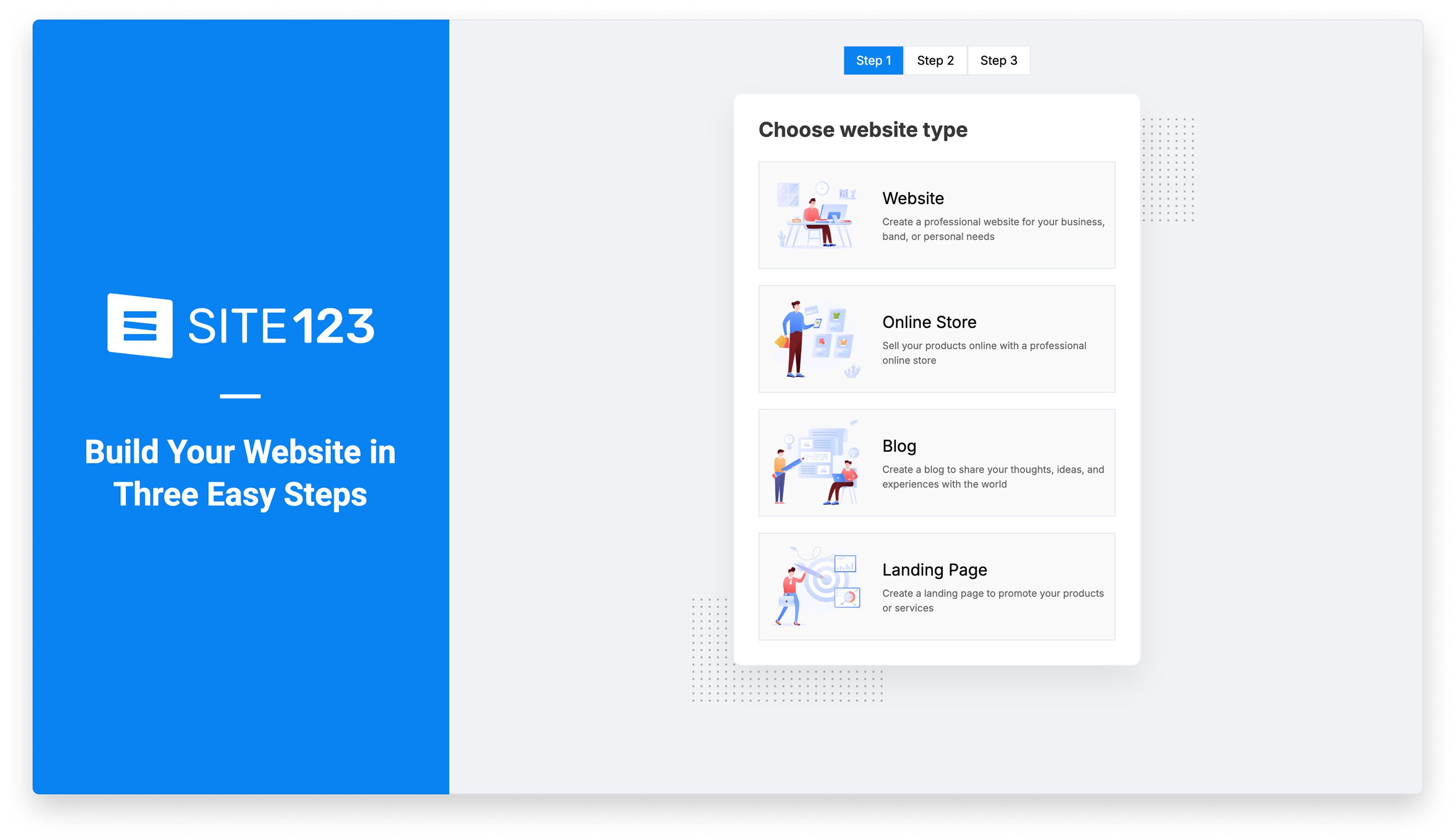 SITE123 website builder for locksmiths