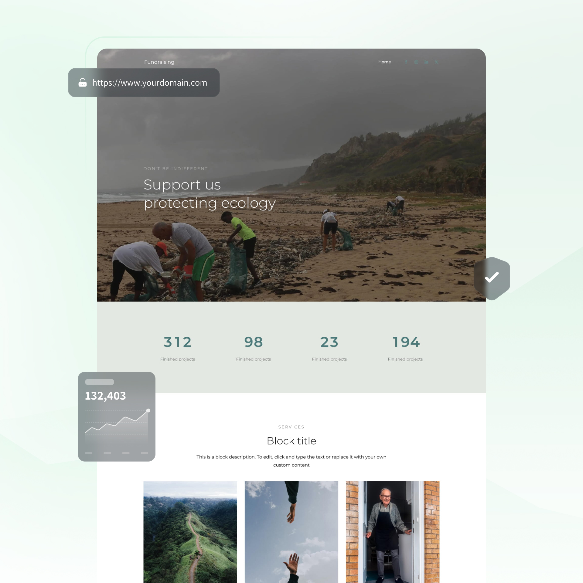 fundraising website builder