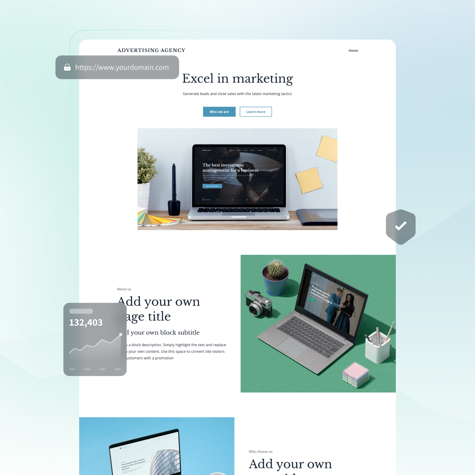 creative agency website builder