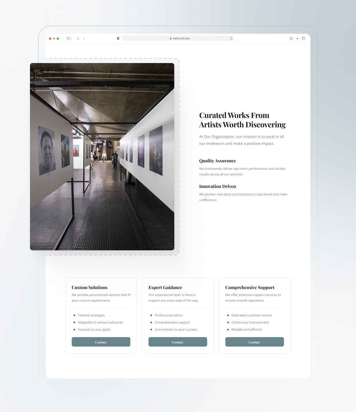 How to launch an art gallery website easily