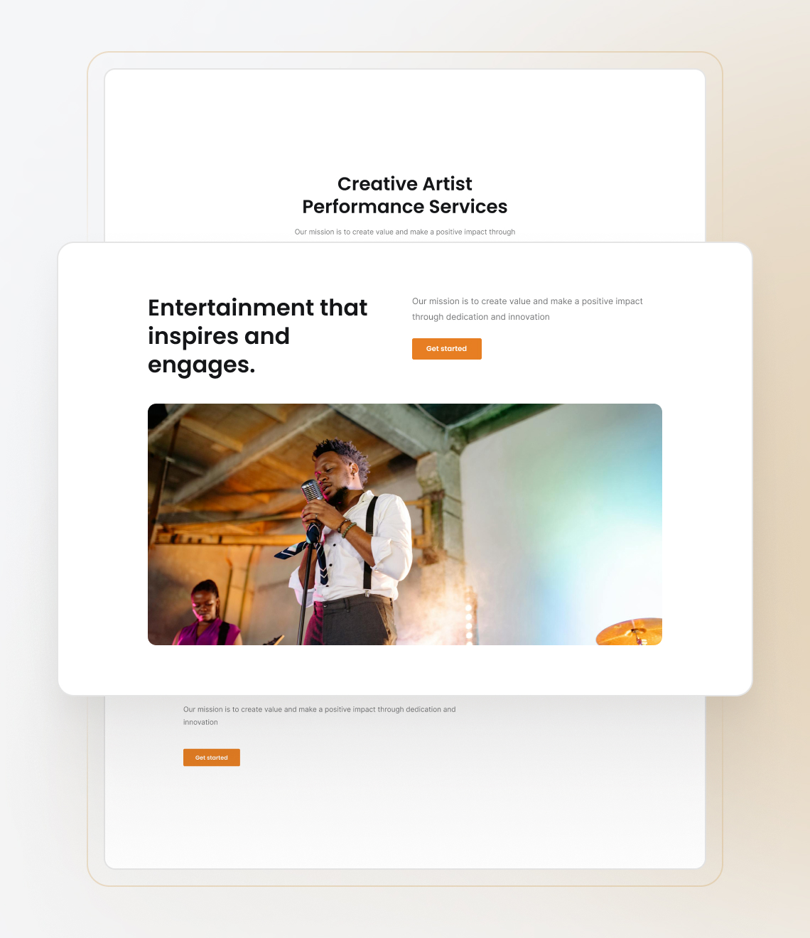Best website builder for music artist services