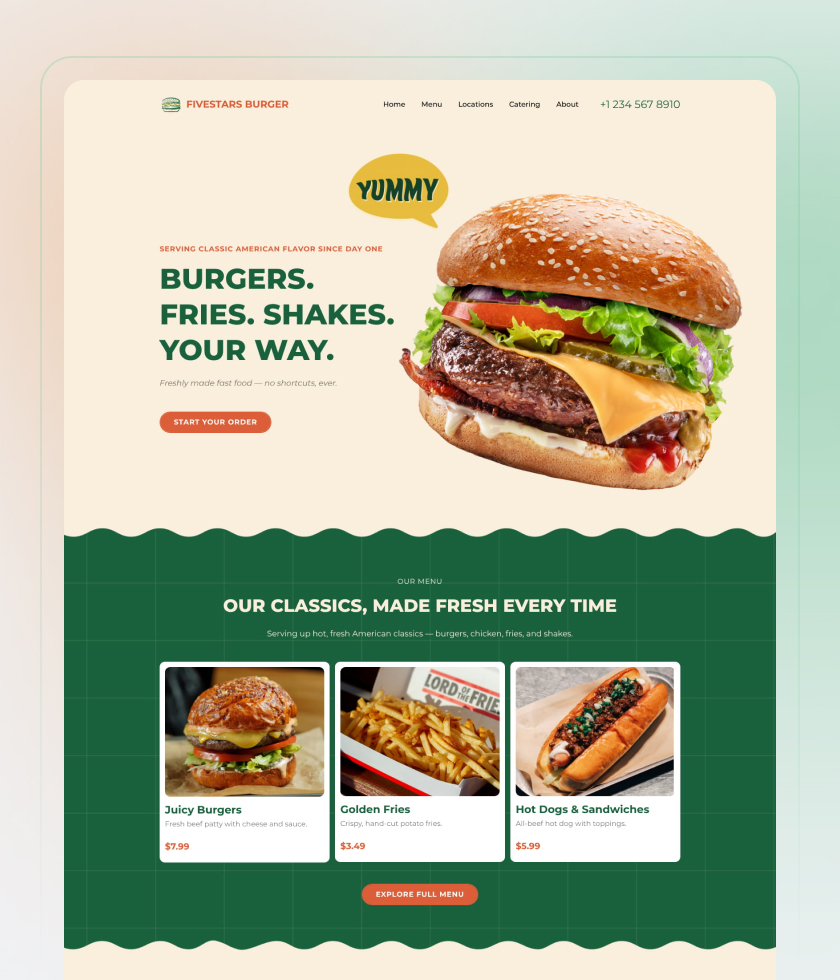 an art portfolio website template 2