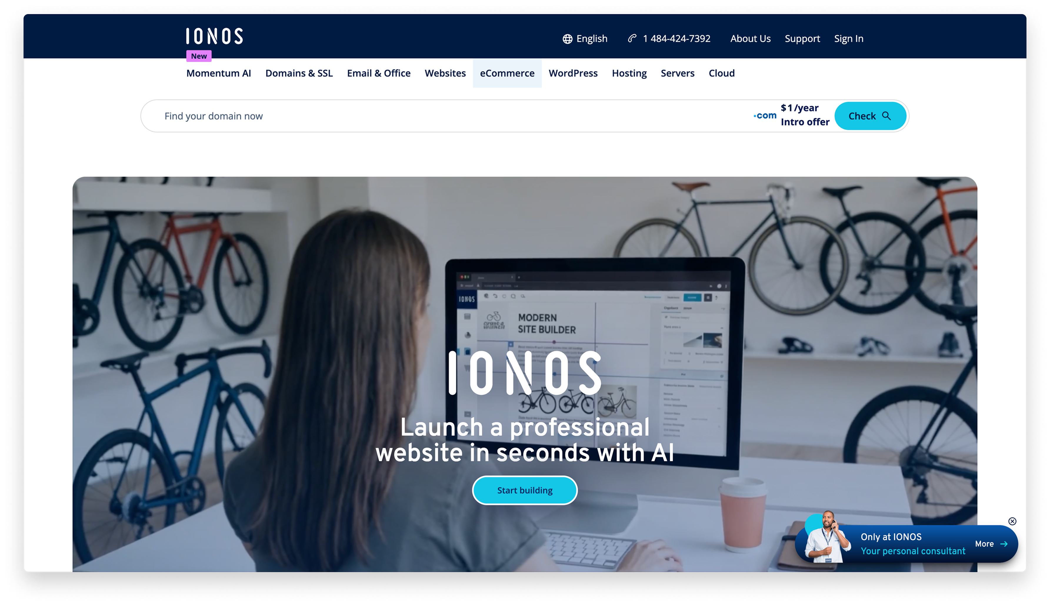 IONOS cheap website builder