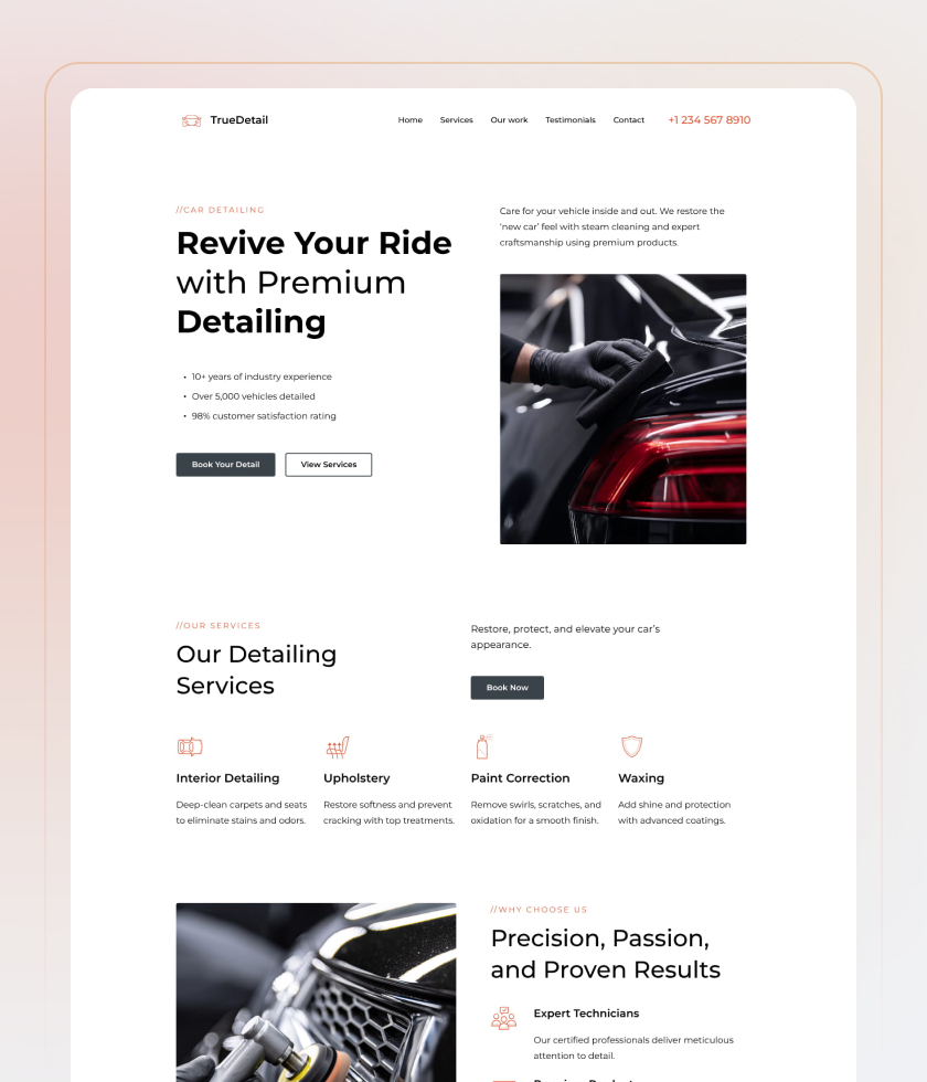 Simple website template 4
