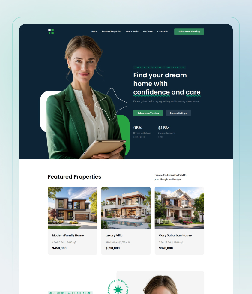 Sophisticated website template 7