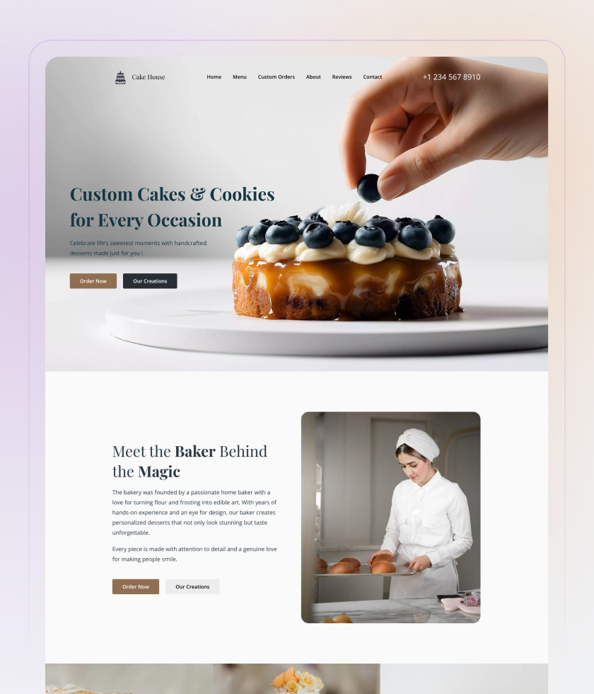 Brown website template 1