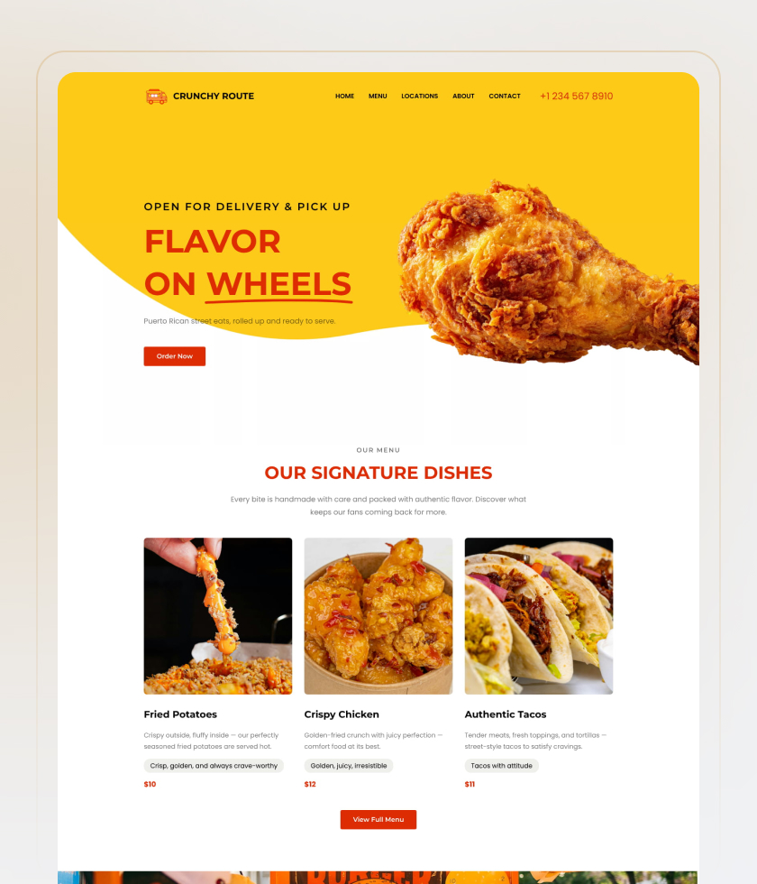 Yellow website template 1