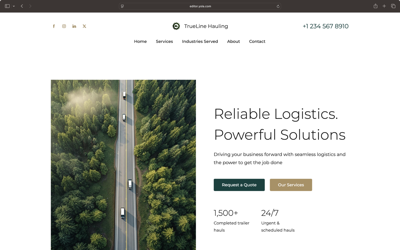 Fast website builder