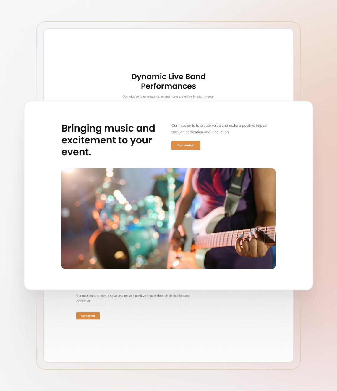 Best website builder for band activities