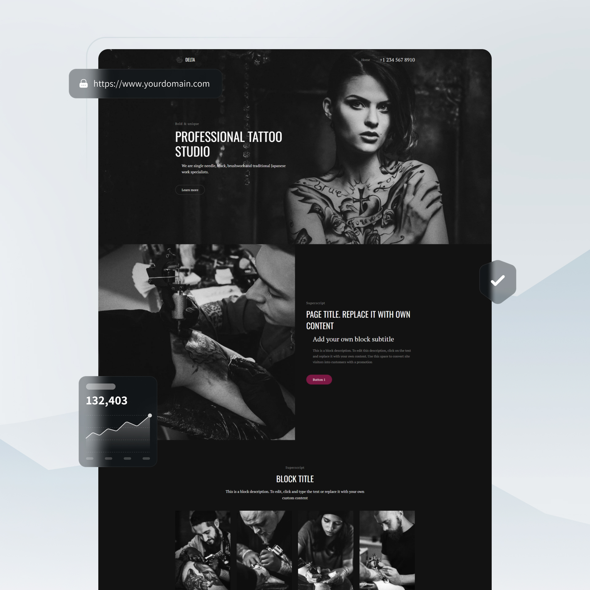 Best tattoo artist website templates