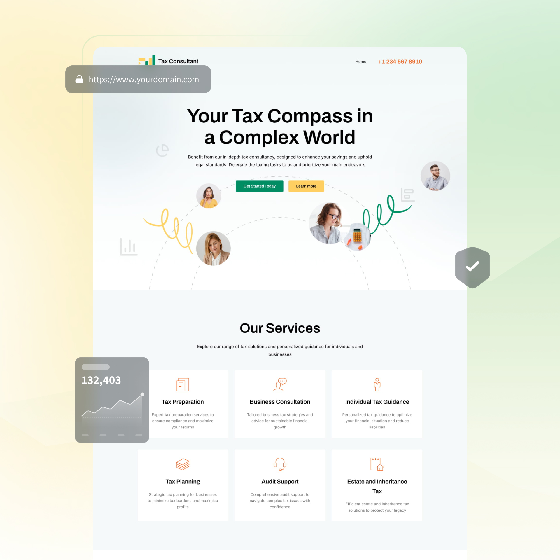 bookkeeping website builder