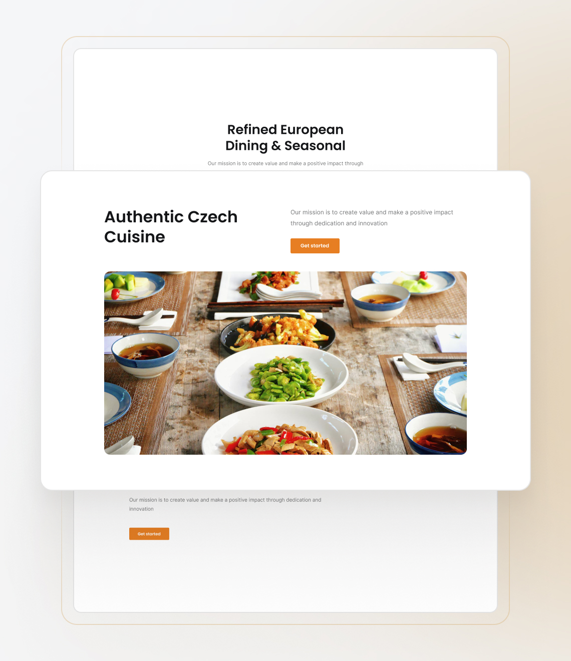 Best website builder for food services