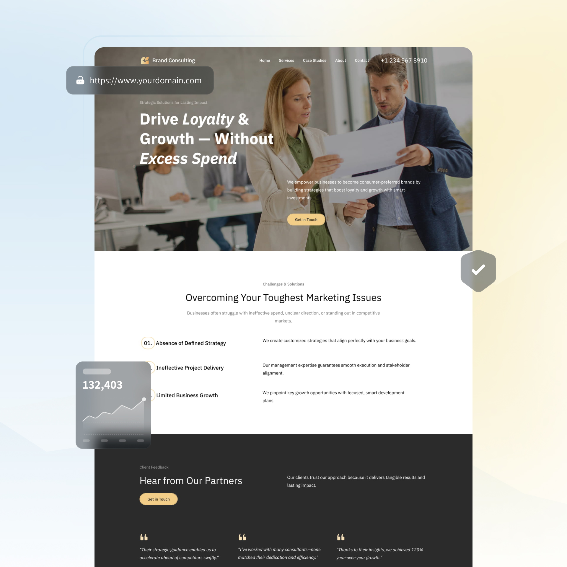 business consulting website builder