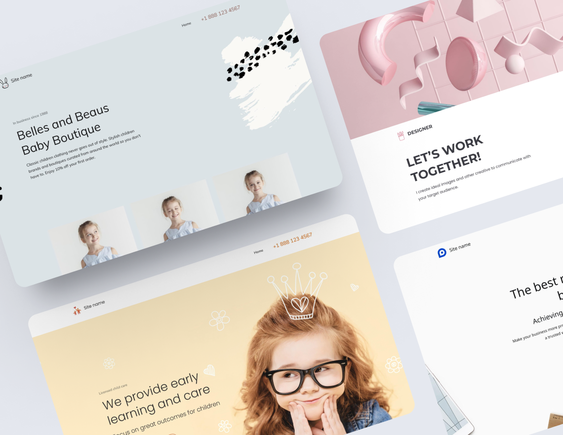 Day care website template