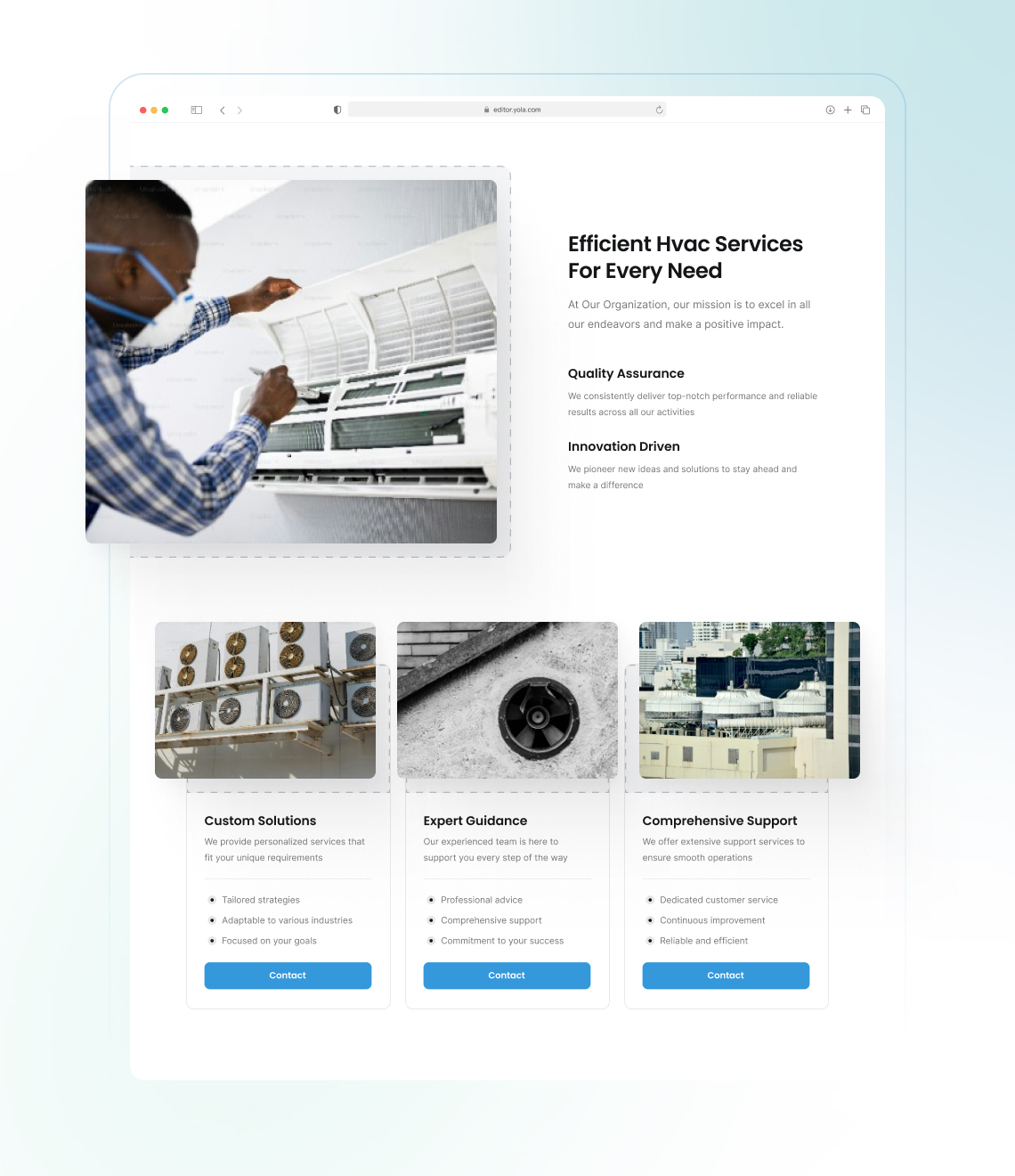 Cómo crear un portafolio de HVAC