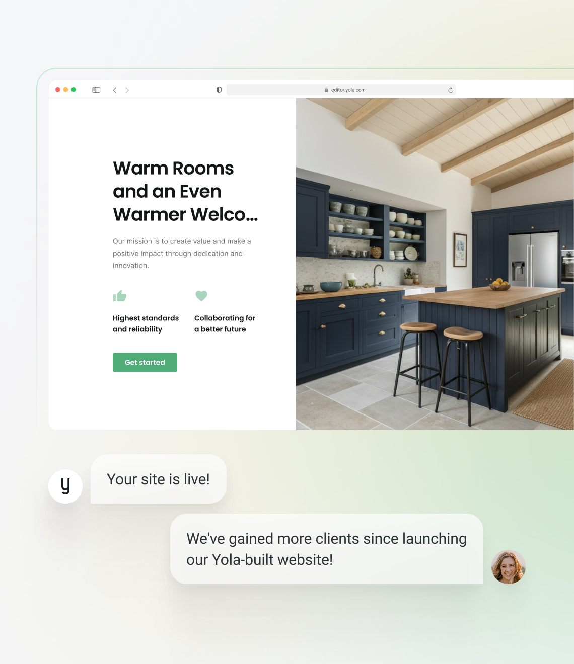 Launch a website using a soft website template