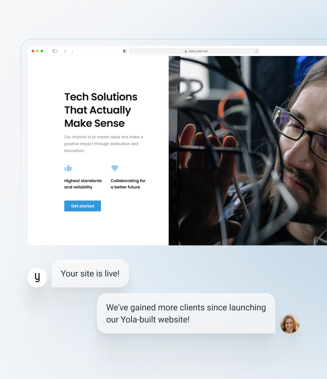How to make a software company website