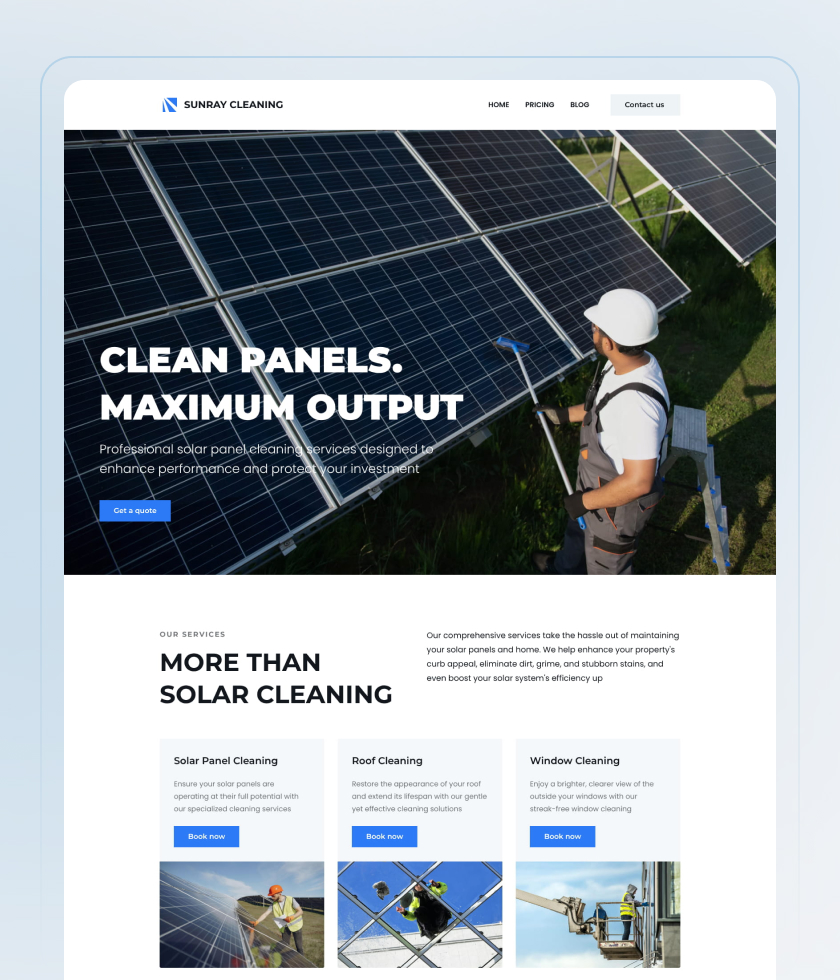 Navy website template 5
