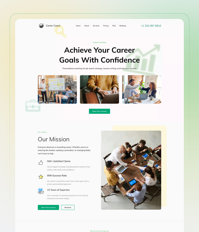 White website template 6
