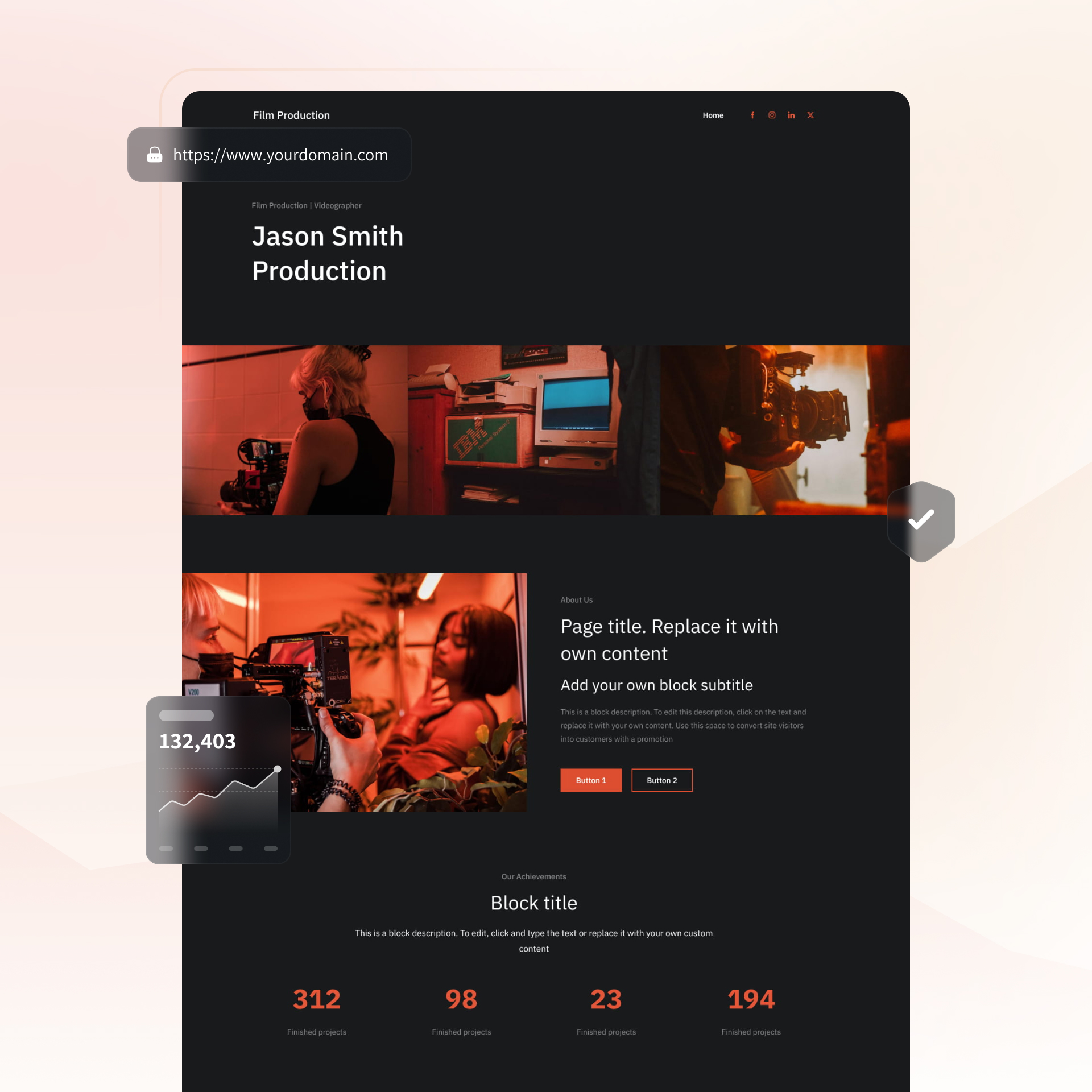 videographer website builder