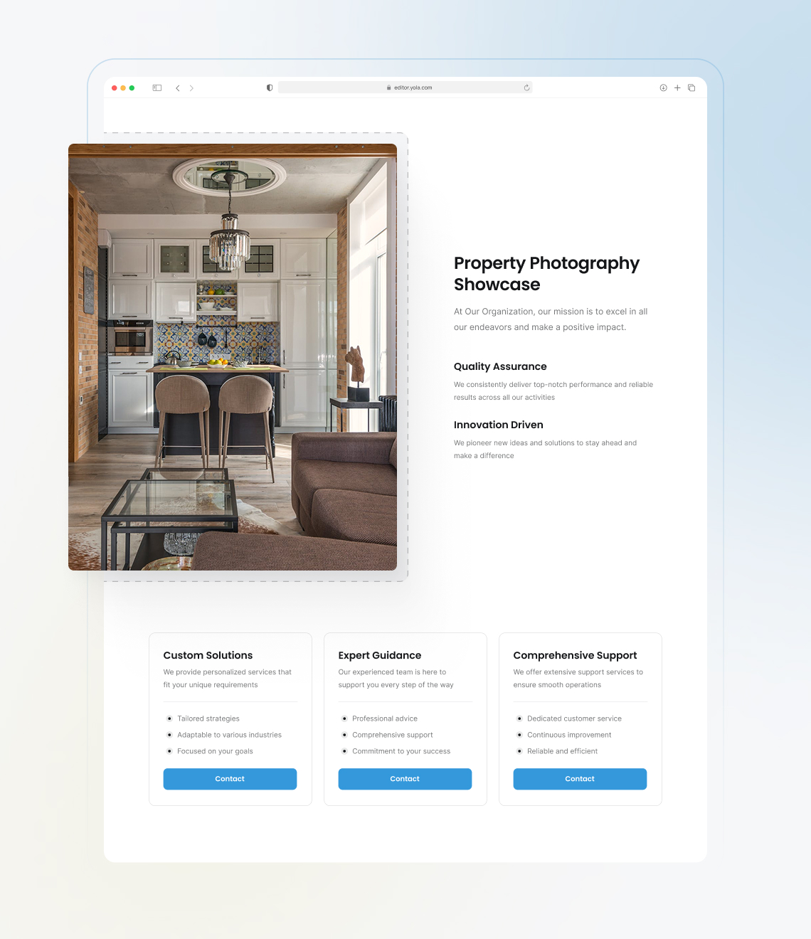 How to launch a real estate photographer website easily