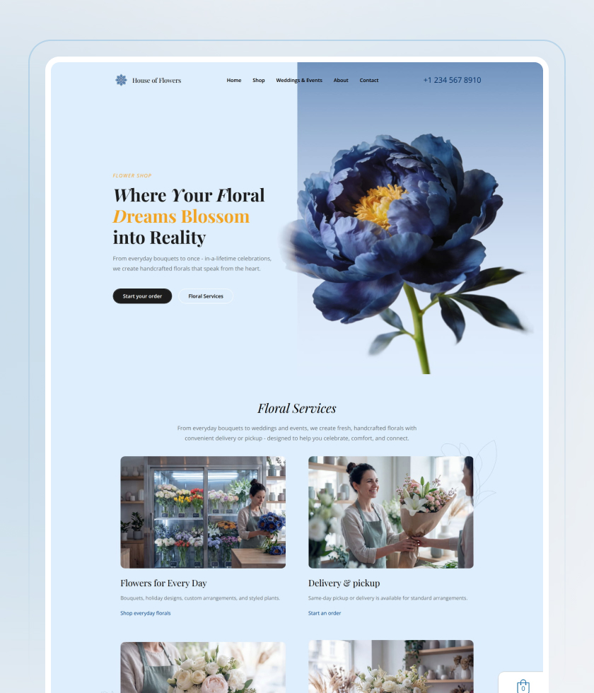 Beautiful website template 7