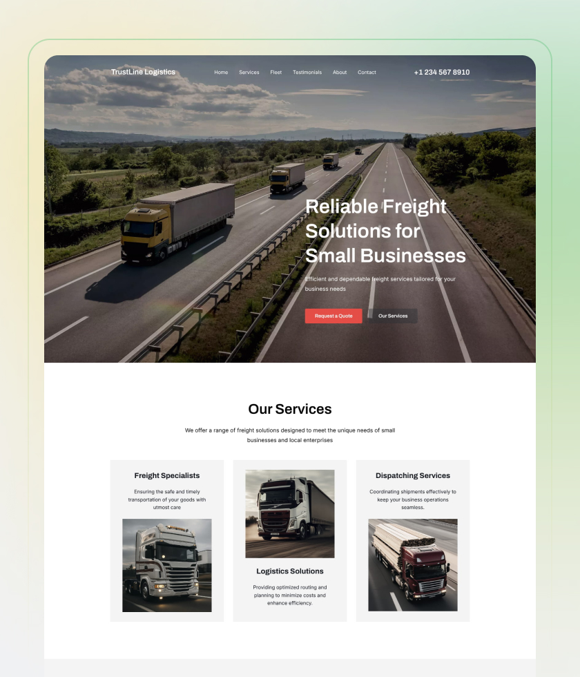 Gray website template 5