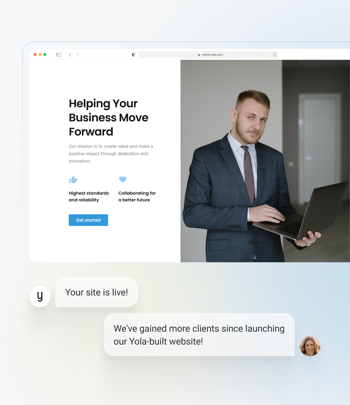 How to make an business consulting website