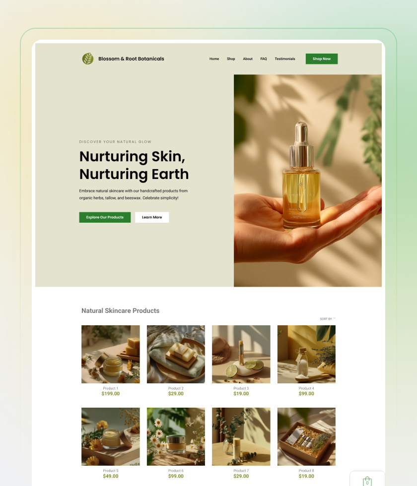 Anteprima del modello Natural Skincare products