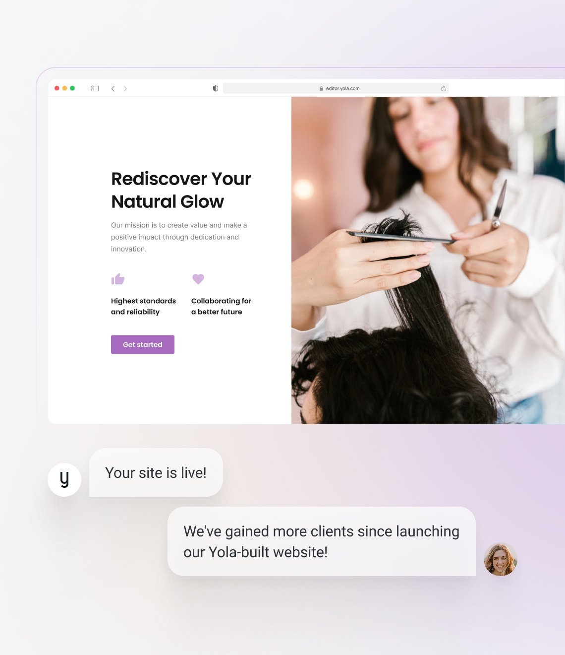 How to make an hair salon website