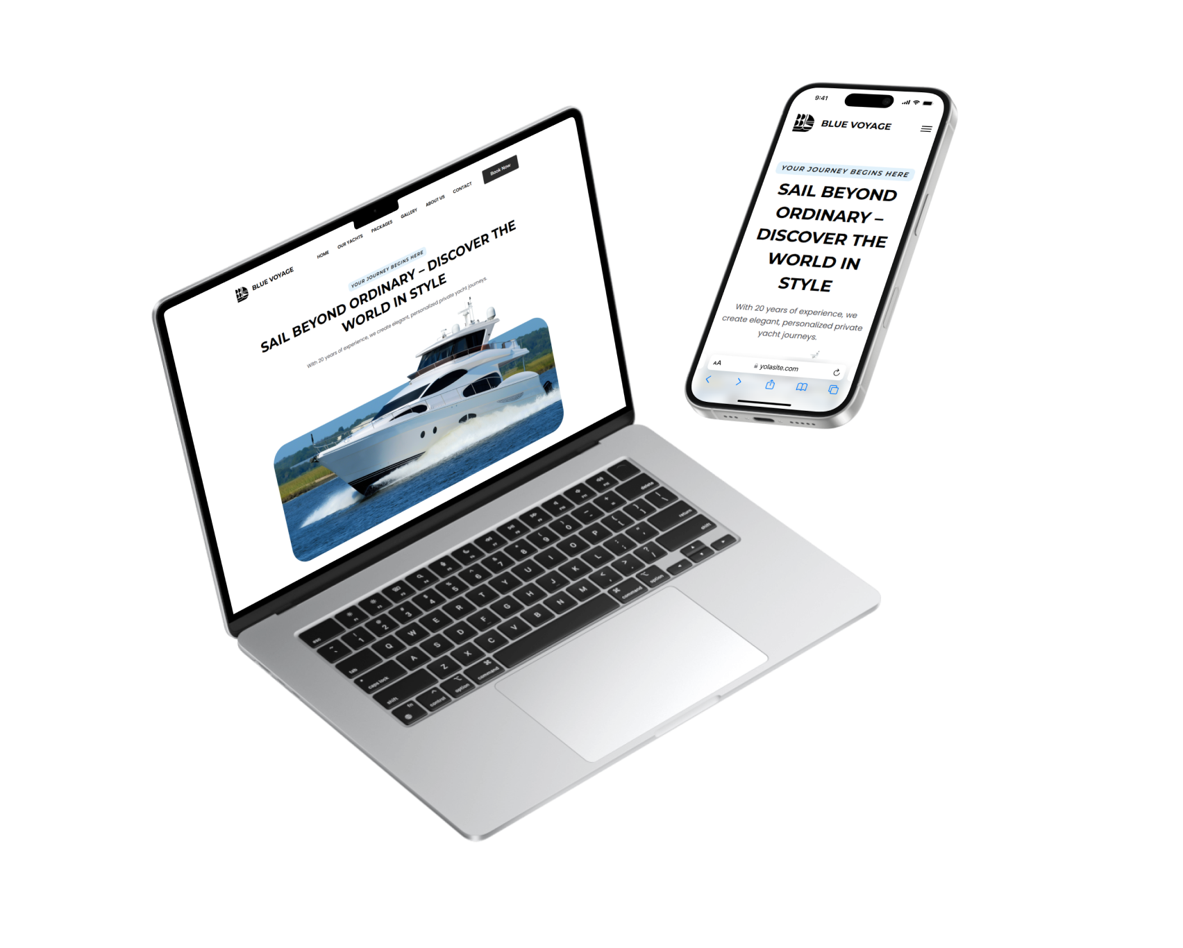 Site web responsive avec Yola