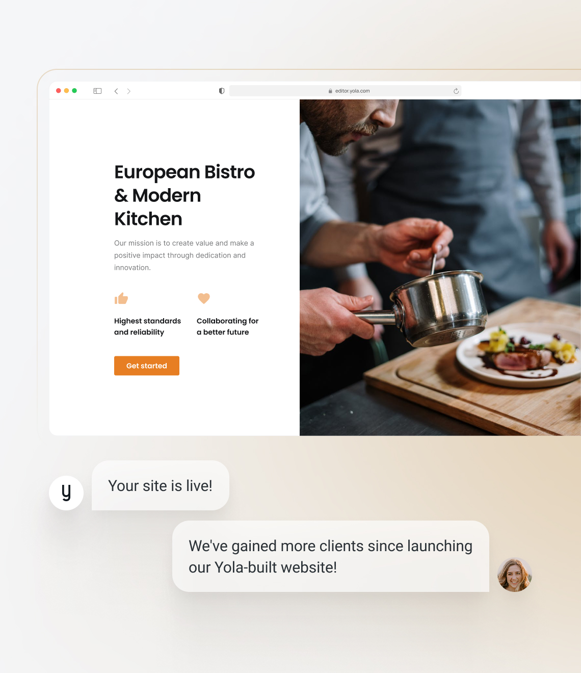 How to make an food website