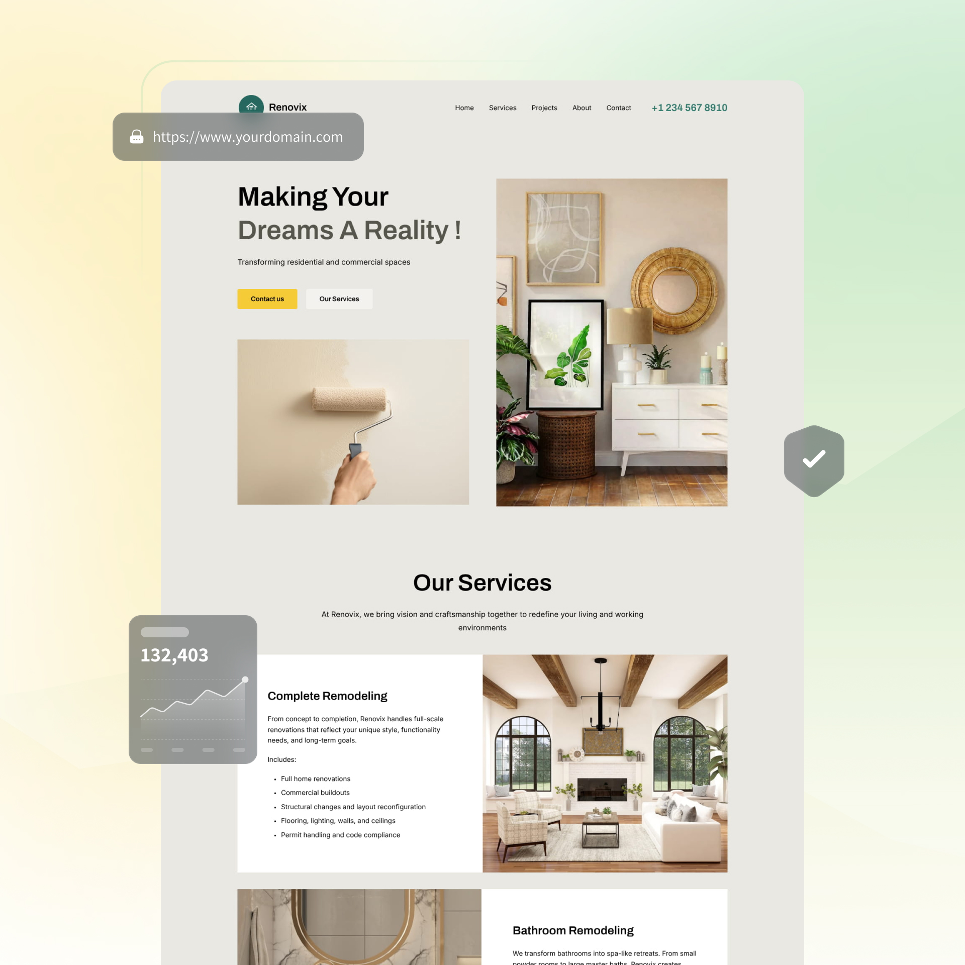 home builder website builder